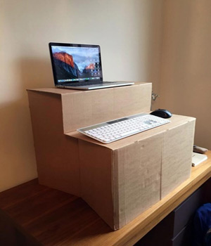 DIY Sit & Stand Desks - The Box