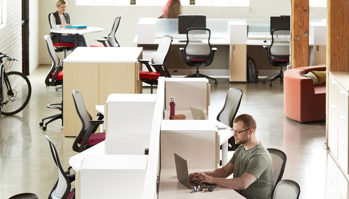 Flexible workspaces photo courtesy of Knoll