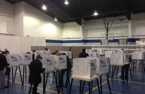 Temp wall panels for government - polling places