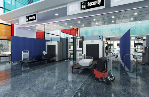 Movable wall partitions for transportation - airports