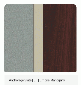 Office Color Palette: Anchorage Slate | LT | Empire Mahogany