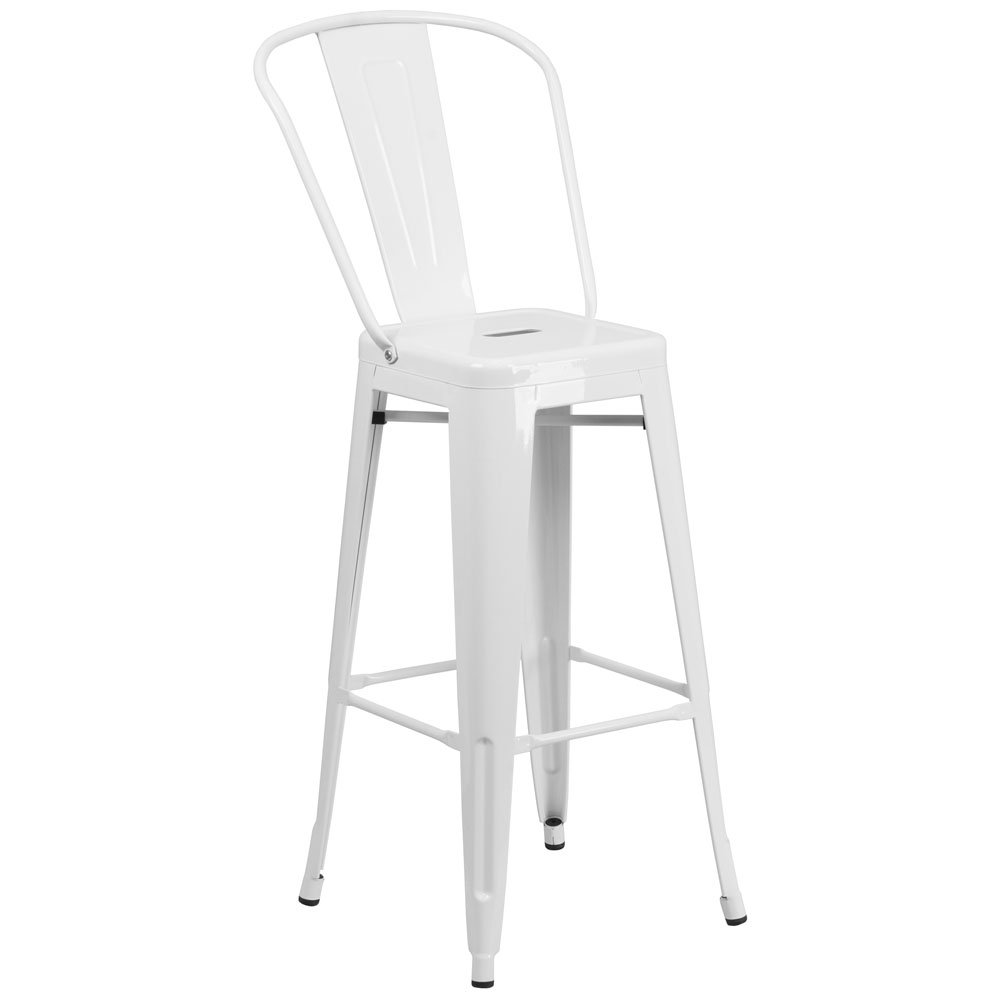 Cafe chairs CUB CH 31320 30GB WH GG FLA