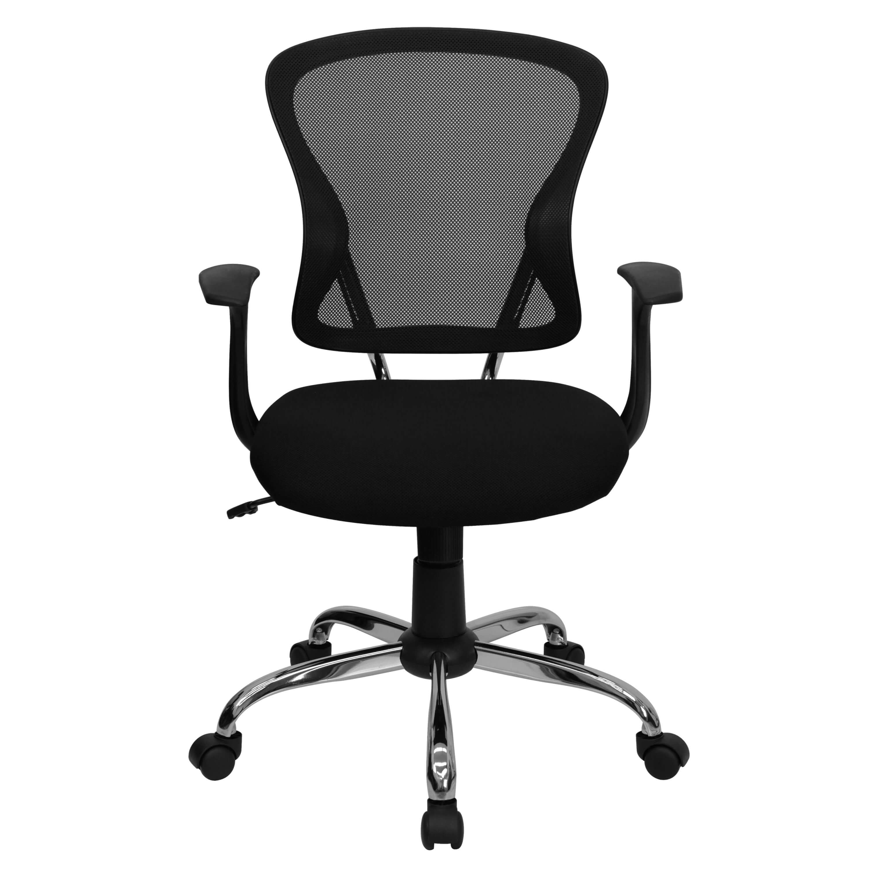 Colorful desk chairs CUB H 8369F BLK GG FLA