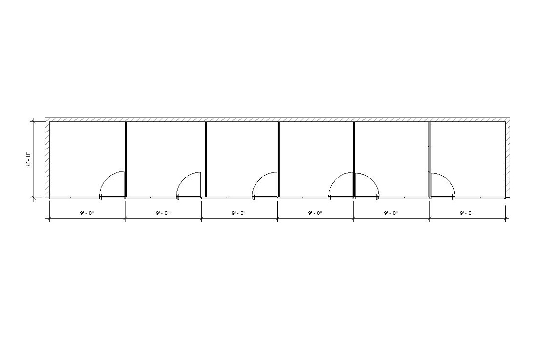 Glass wall cubes 13 drawing