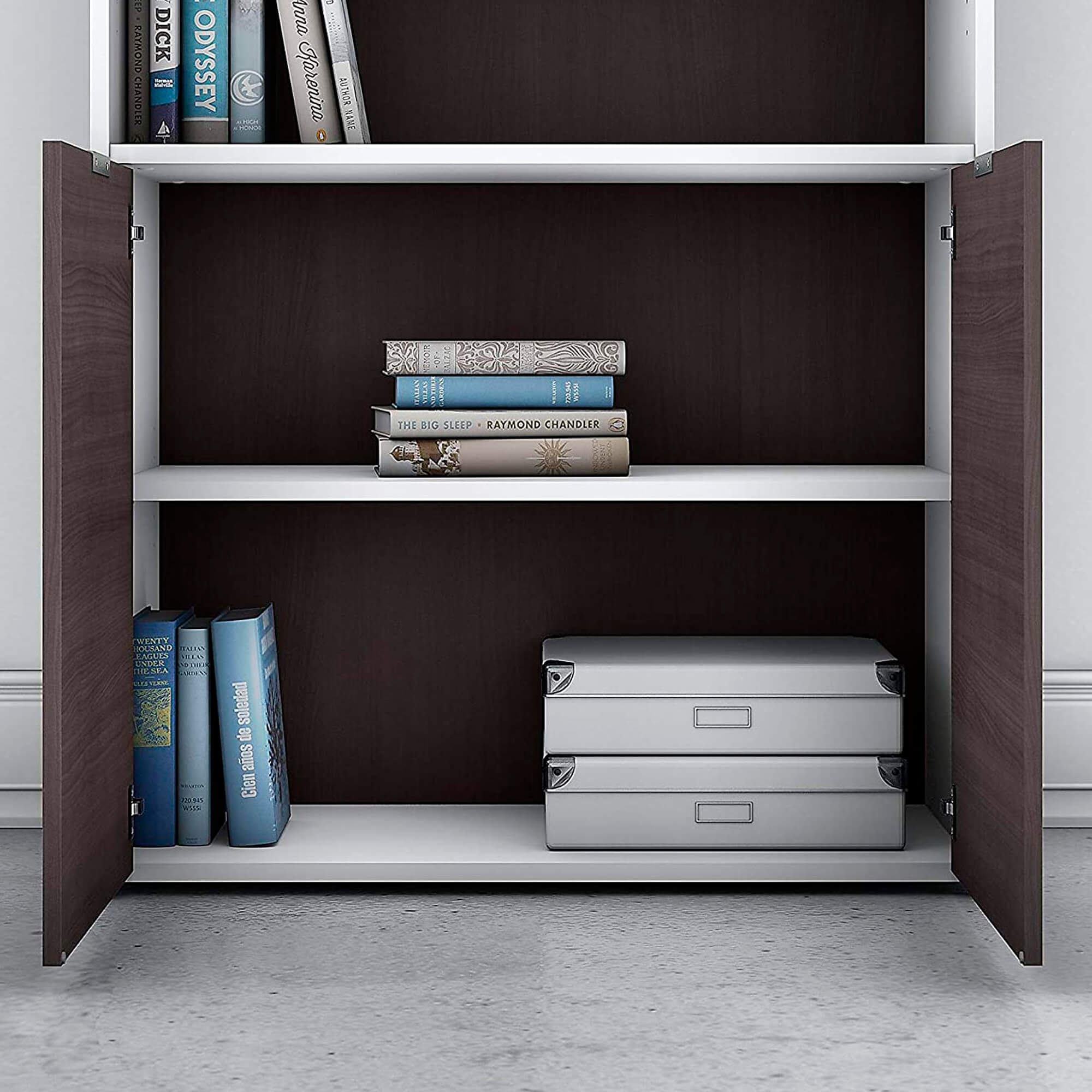 Ho2 home office bookcase 5 shelves storage