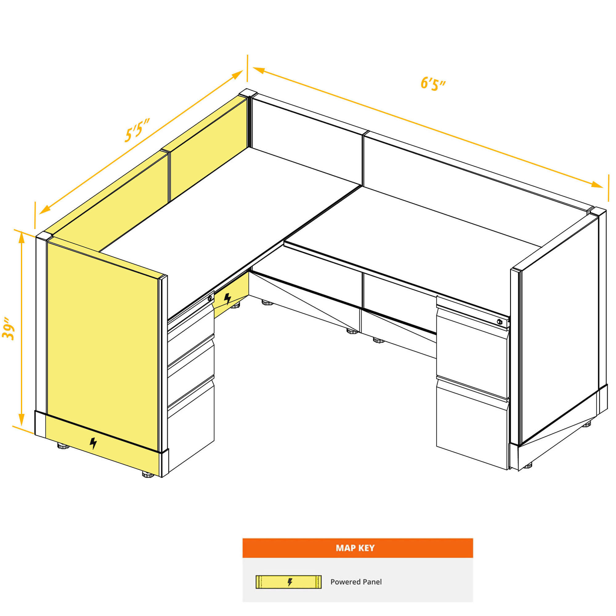 Modular furniture CUB 1 39 P 56 PSO