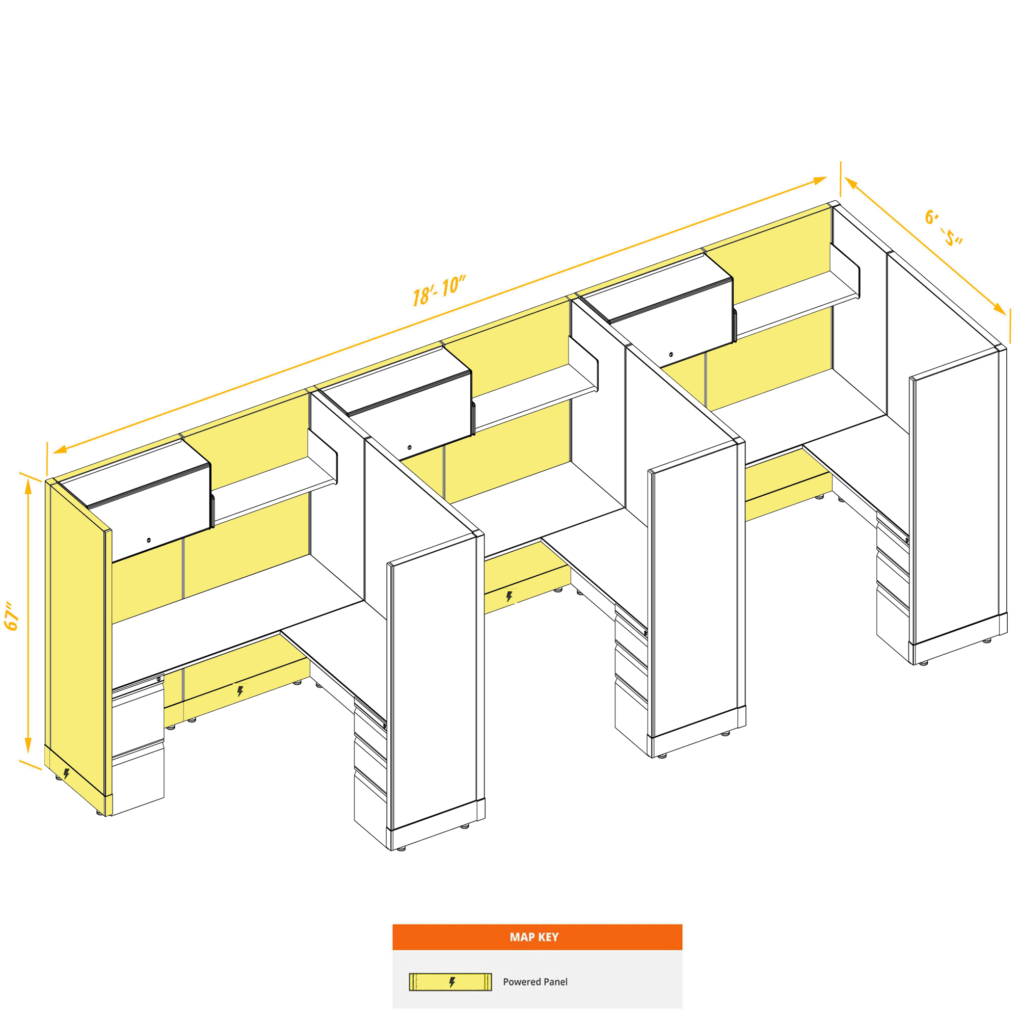 Modular furniture CUB 3 53 67 P 66 PSO 1 2 3 4