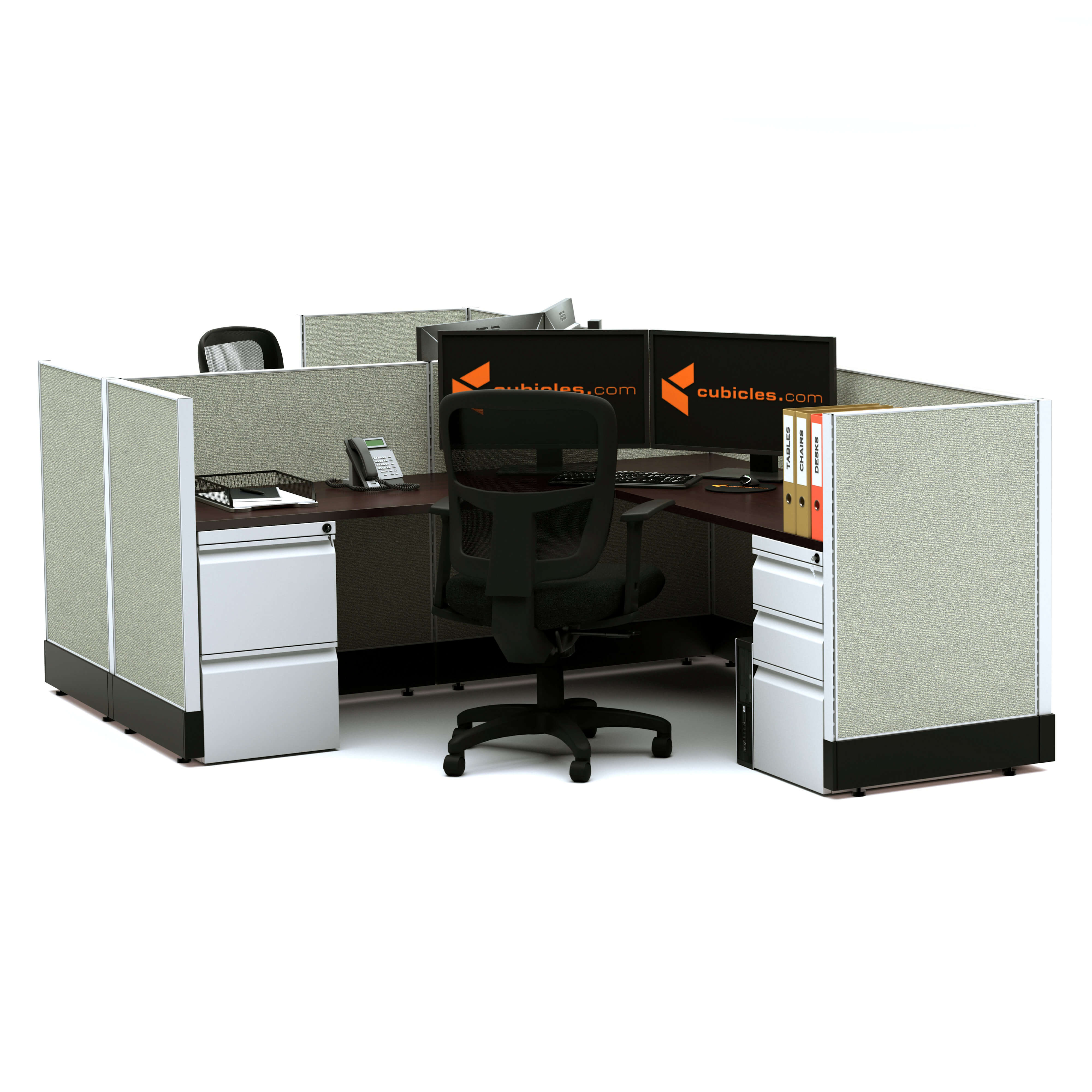 Modular office furniture system furniture 39 2pack clustered unpowered