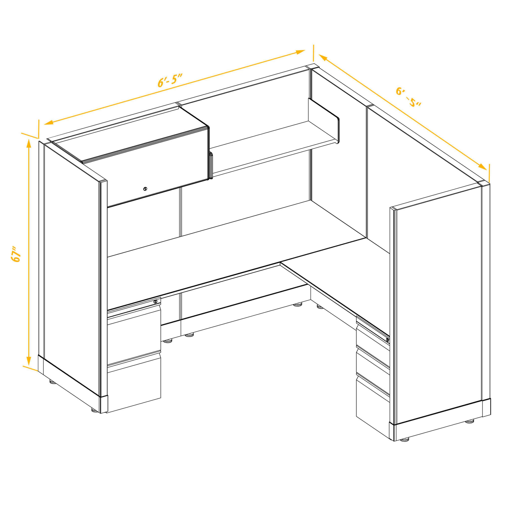 Office workstations CUB 1 67 66 PSO 1