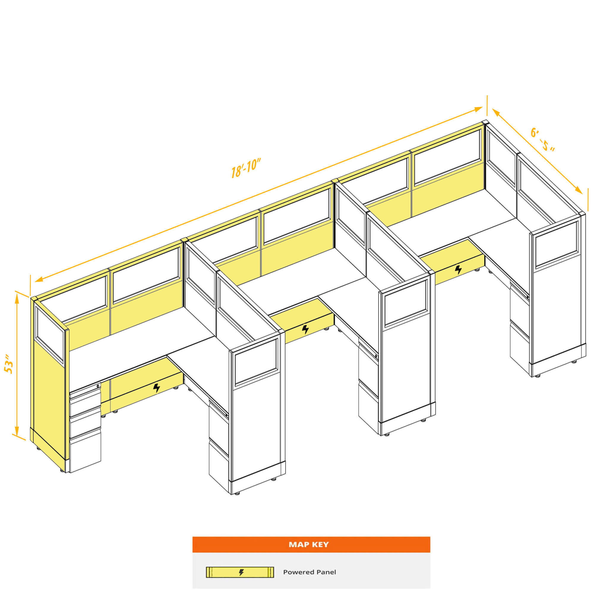 Office workstations CUB 3 53 66 G A P PSO