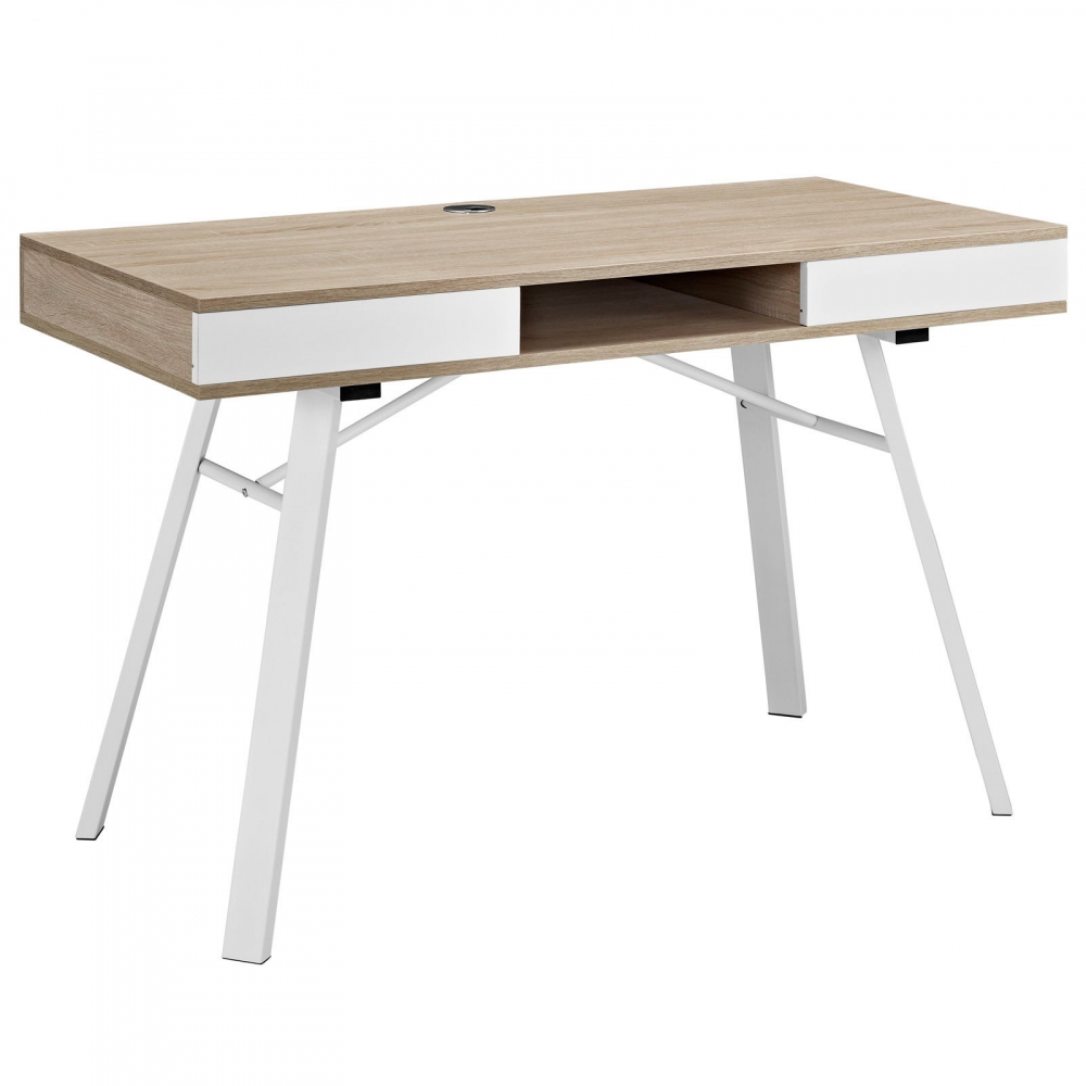 Space saving desk cub eei 1322 oak mod