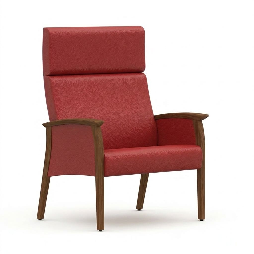 Bariatric chair close arm red barn
