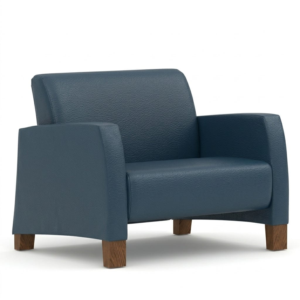 Bariatric lounge chair navy