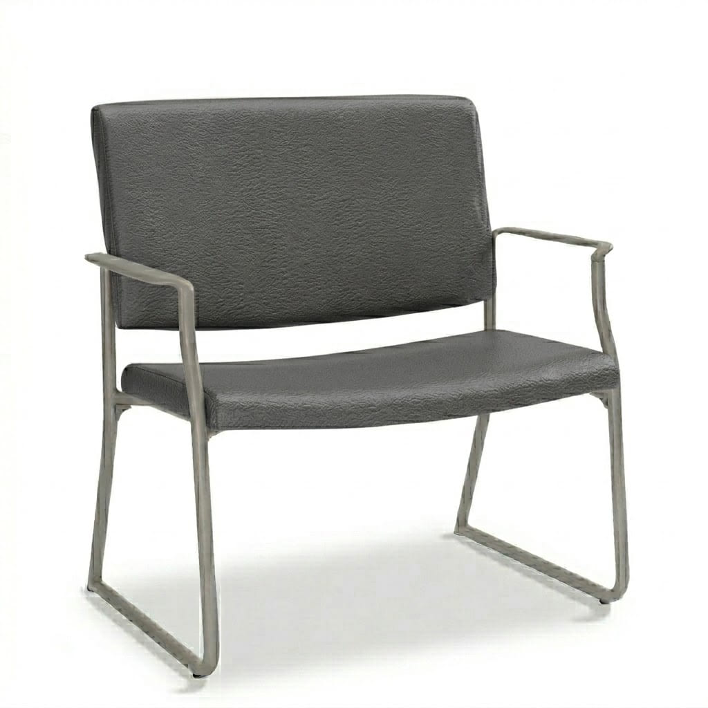 Bariatric sled base legs cool grey