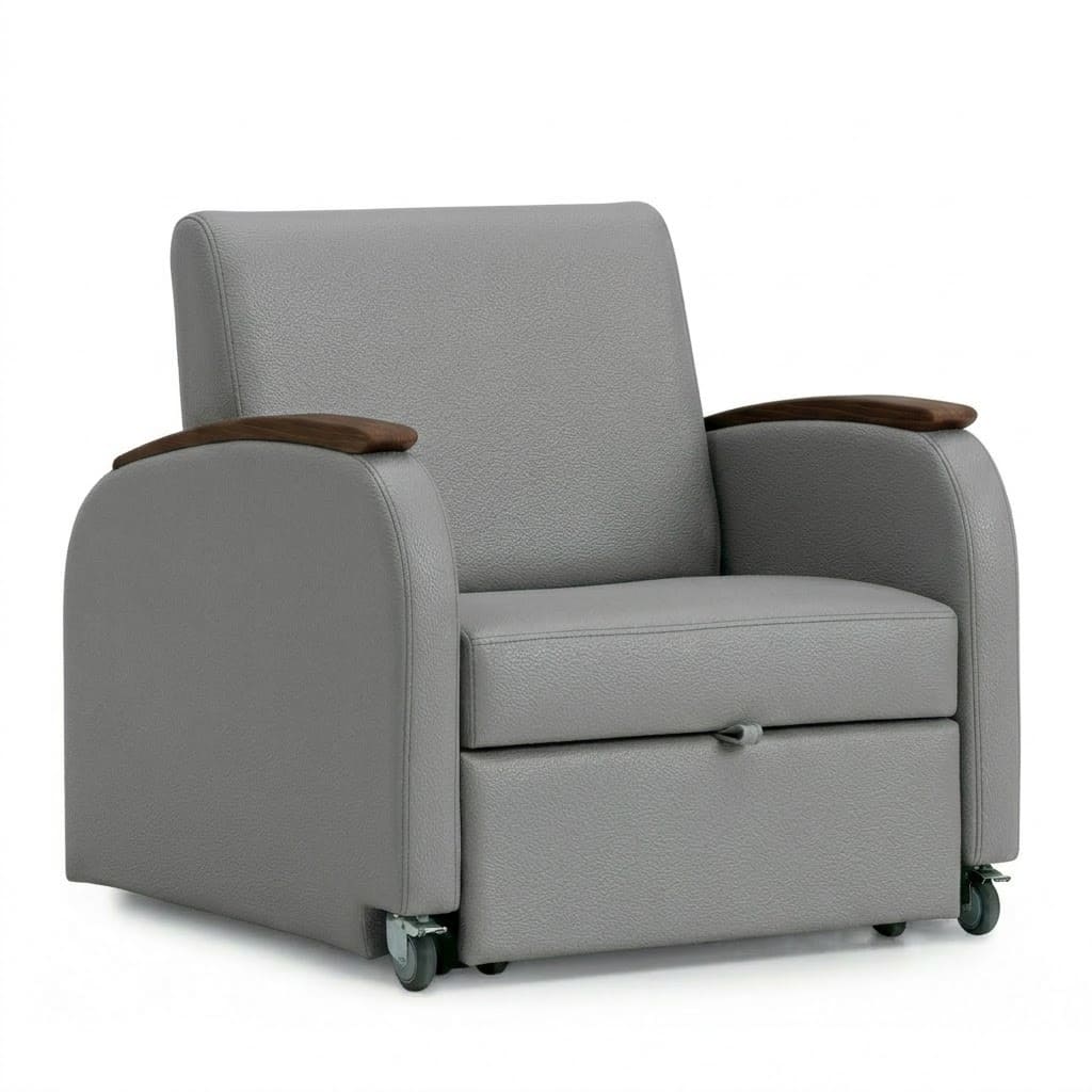 Sleeper chair cool grey 3