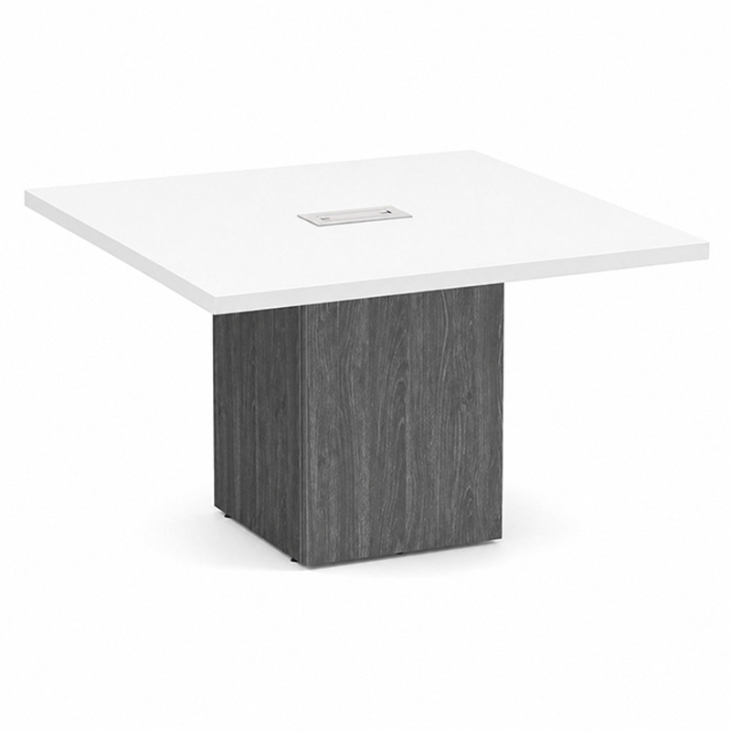 Square Table White top Coastal Gray Base 1 Square Table White top Coastal Gray Base 1