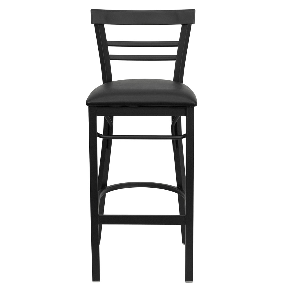 Backed bar stools front view