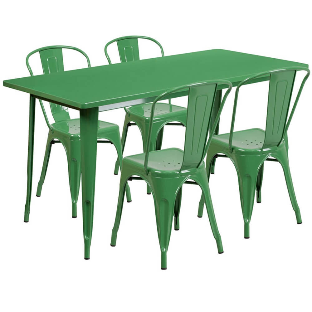 Bistro table set CUB ET CT005 4 30 GN GG FLA