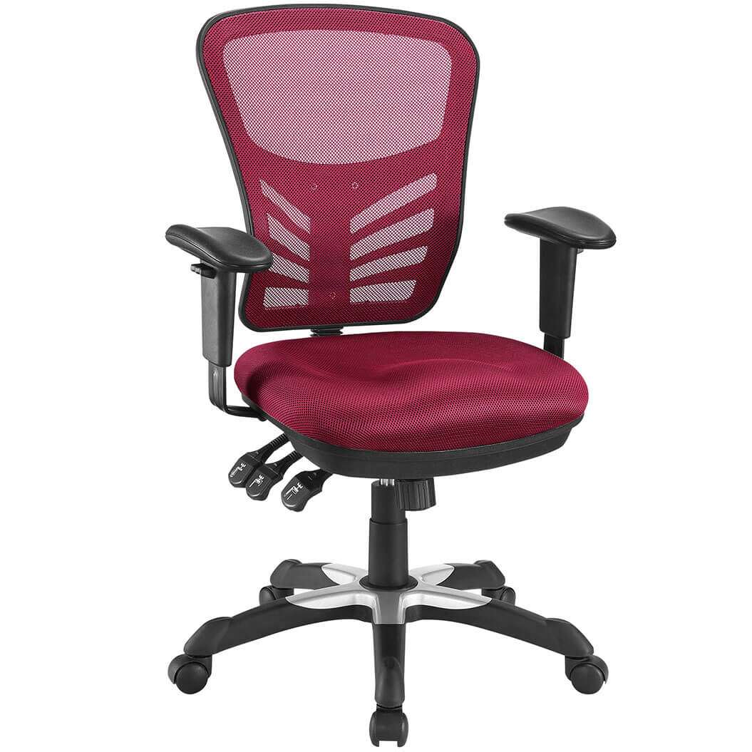 Colorful desk chairs CUB EEI 757 RED MOD