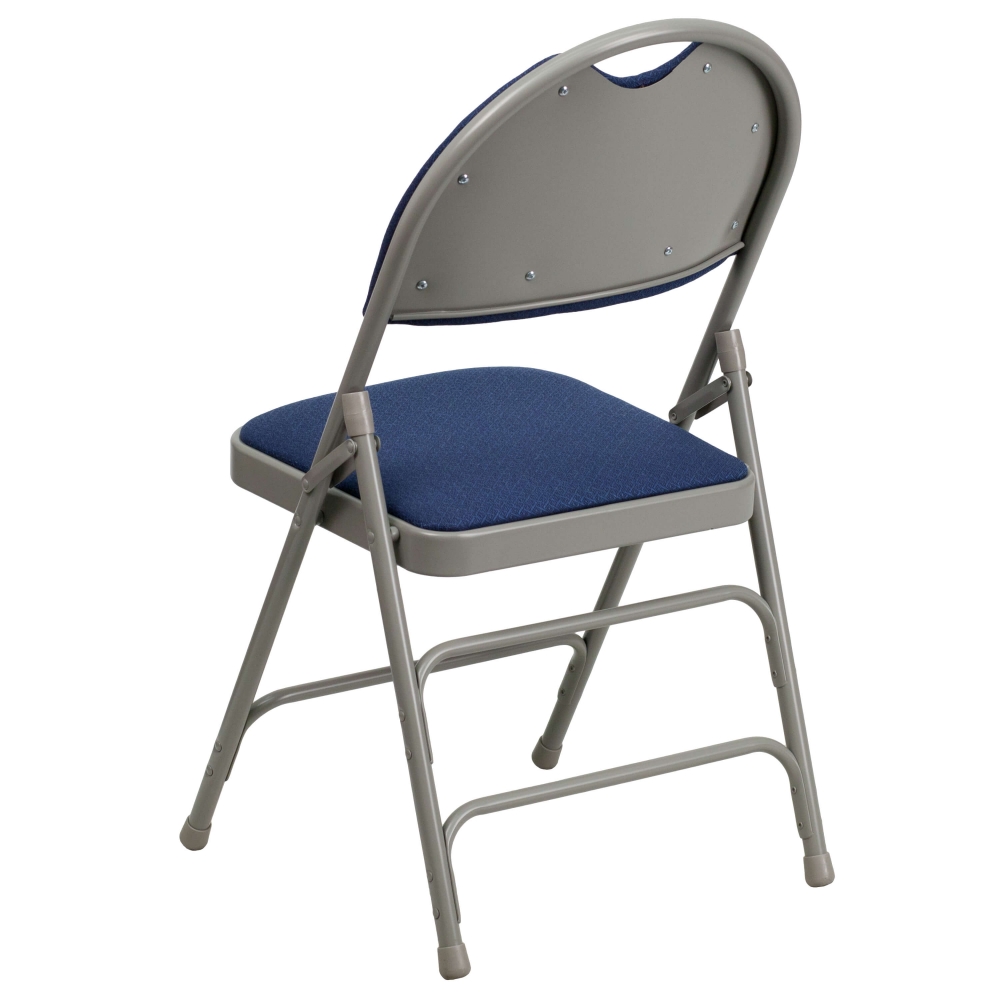 Compact folding chair rear view