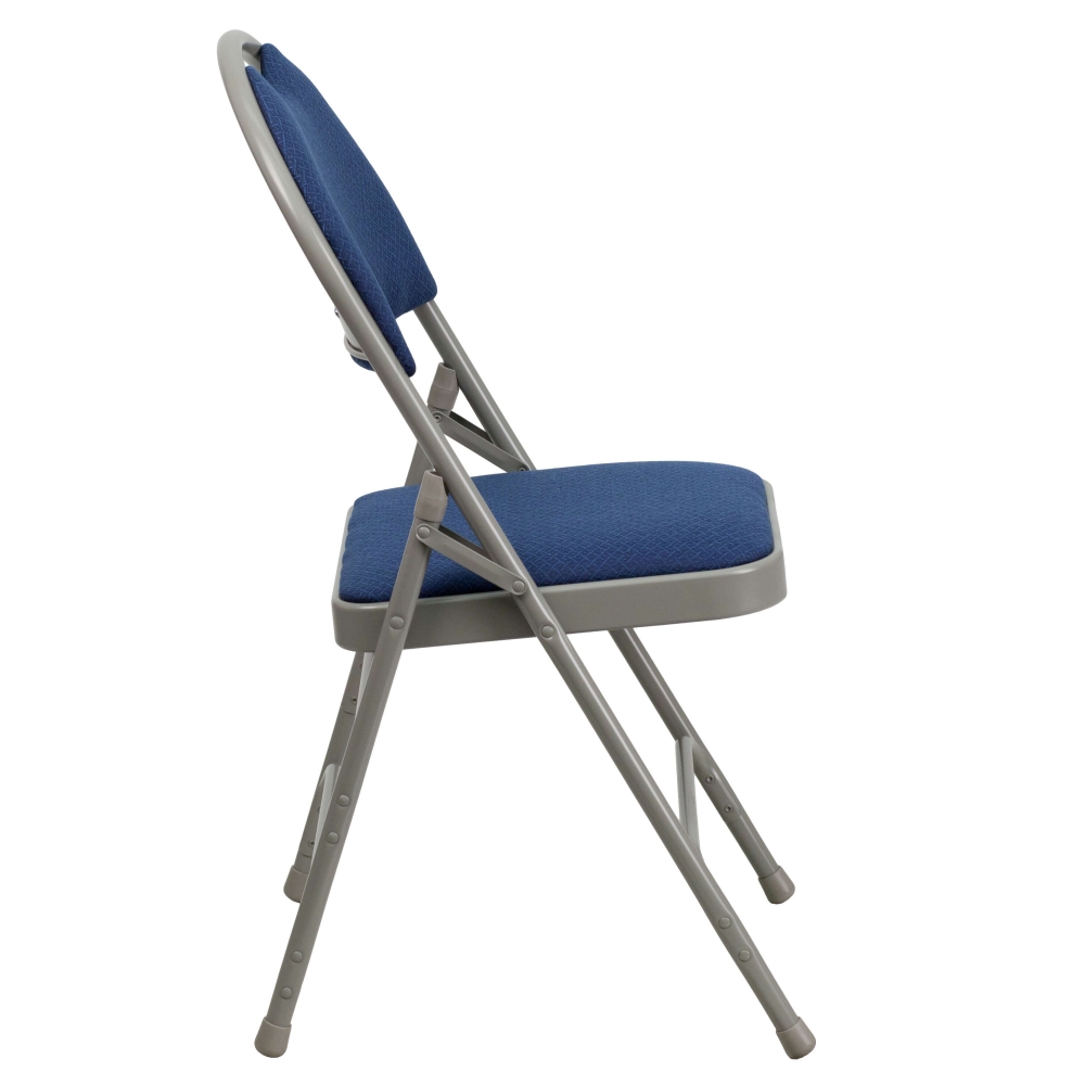 Compact folding chair side view