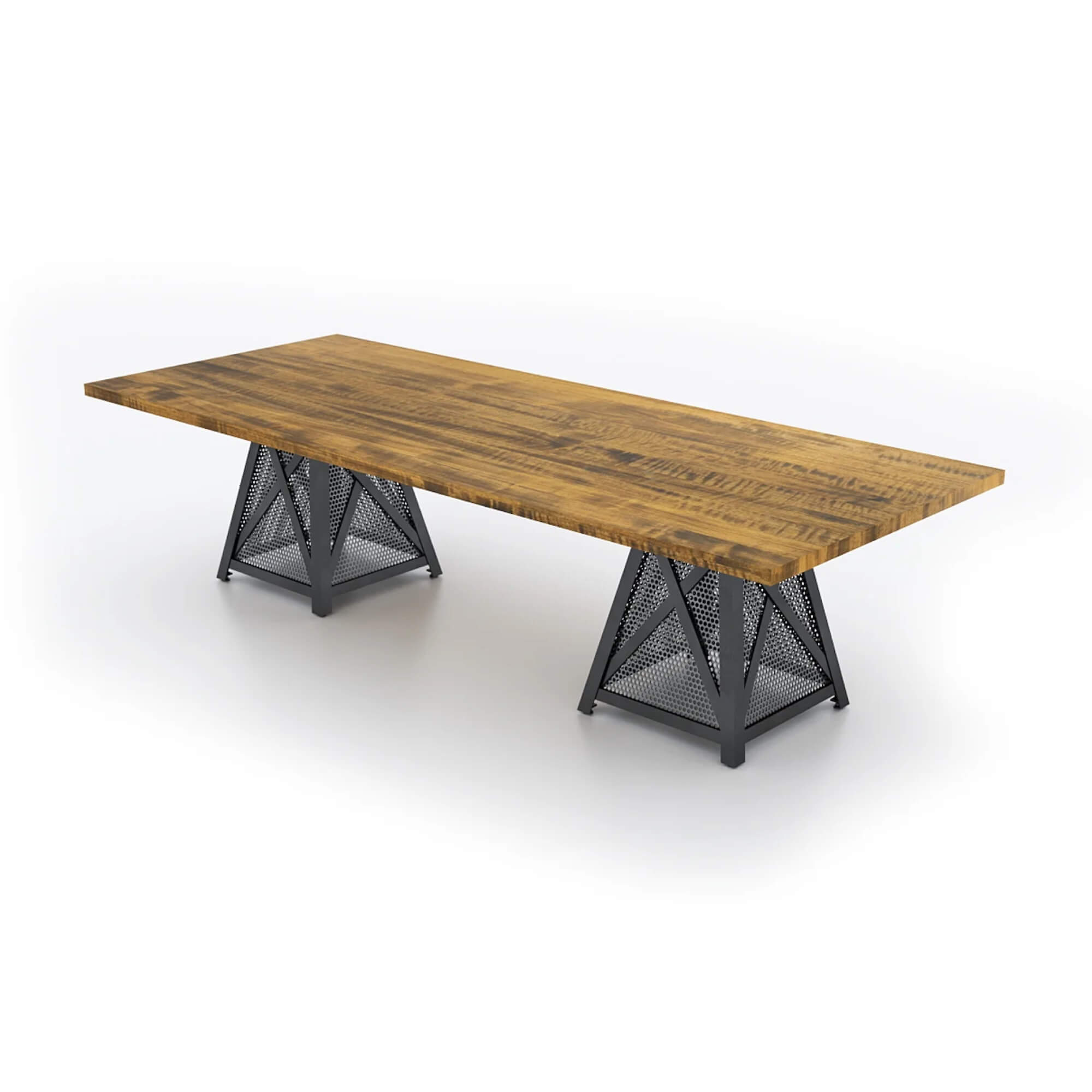 Conference room tables conference table id3 industrial conference table provincial angle view