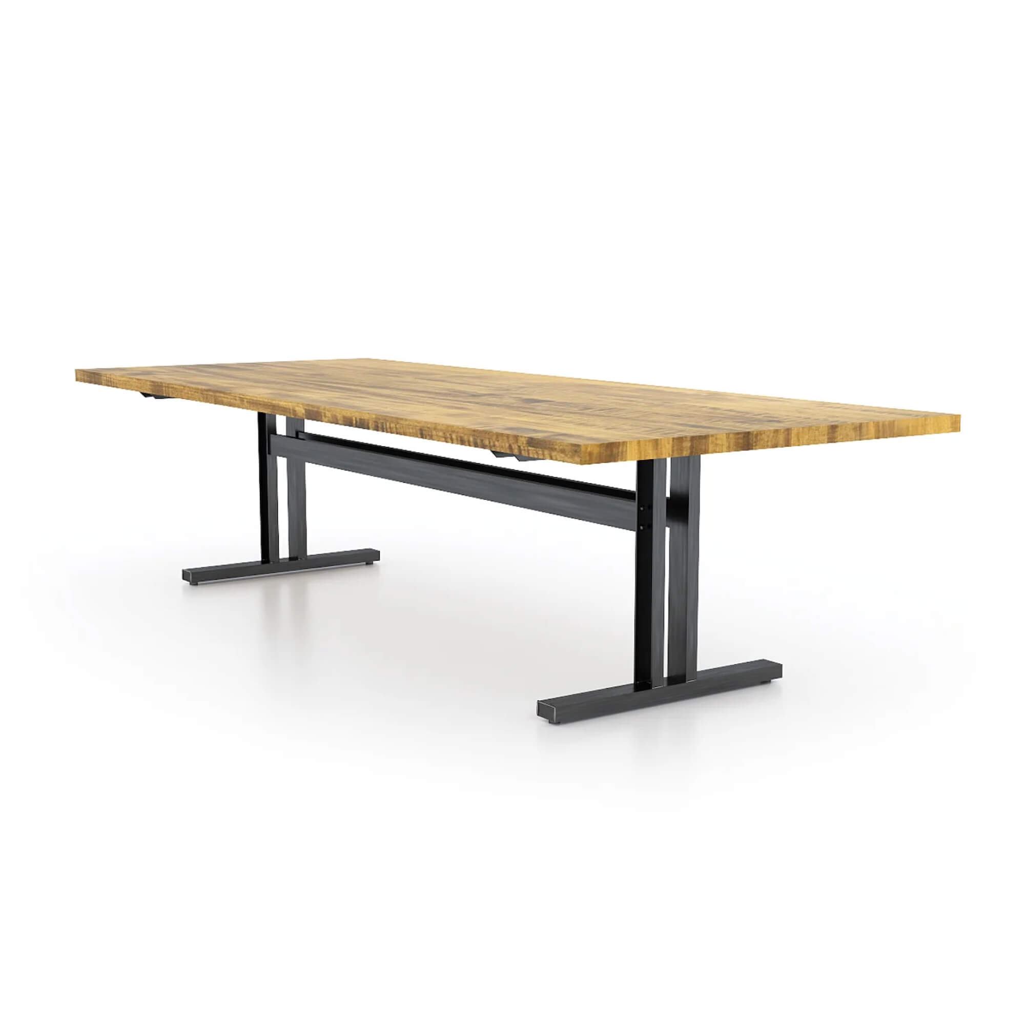 Conference room tables conference table id4 industrial conference table provincial angle view