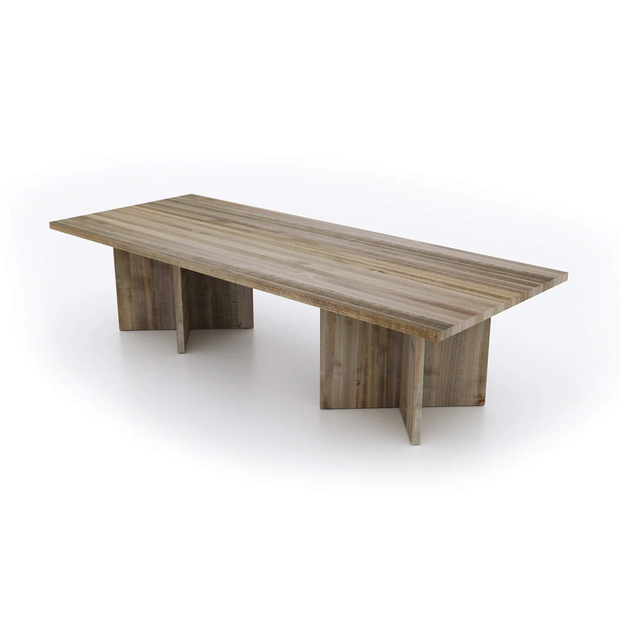 Conference room tables conference table id5 industrial conference table angle view wheathered oak 1