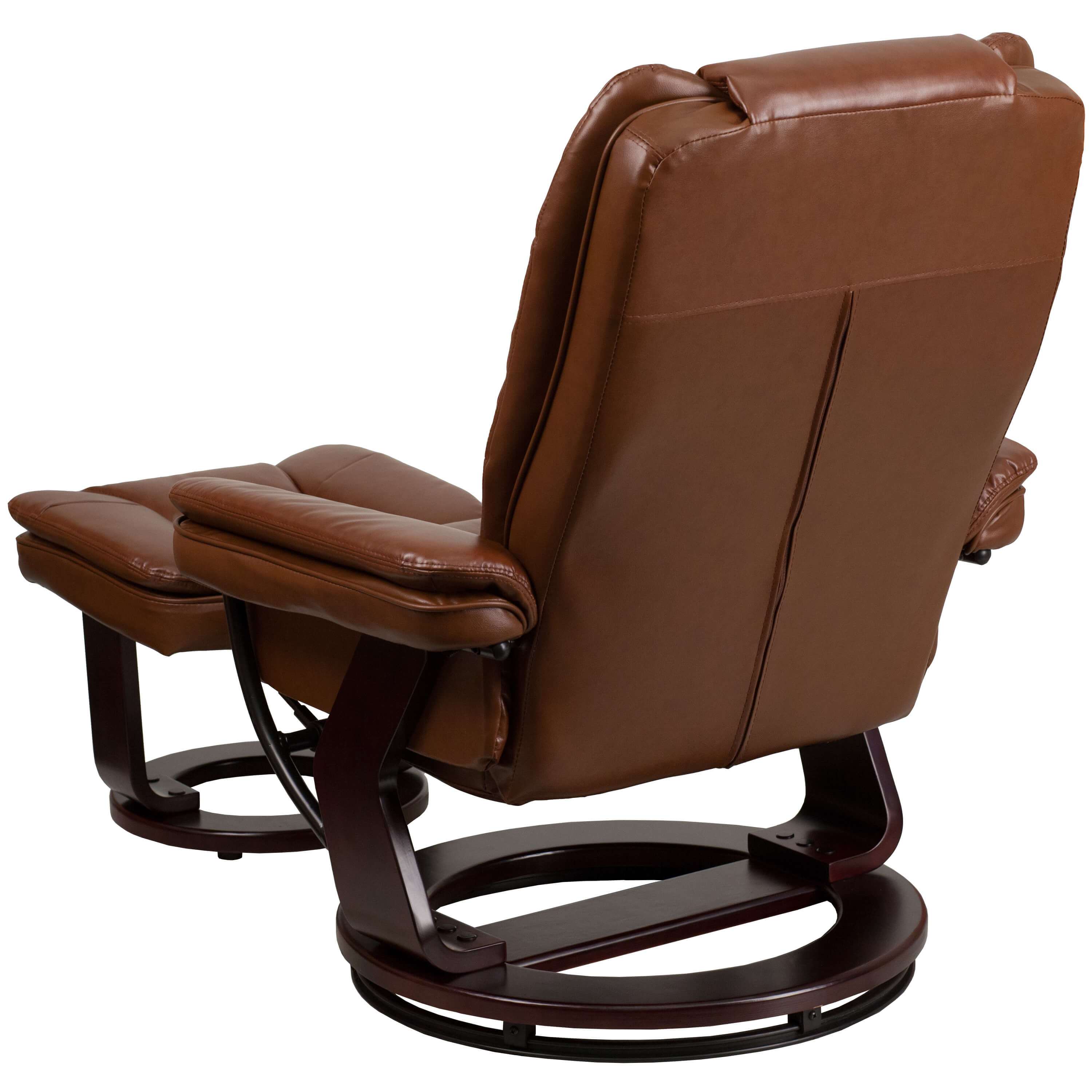 Contemporary recliner chair back view