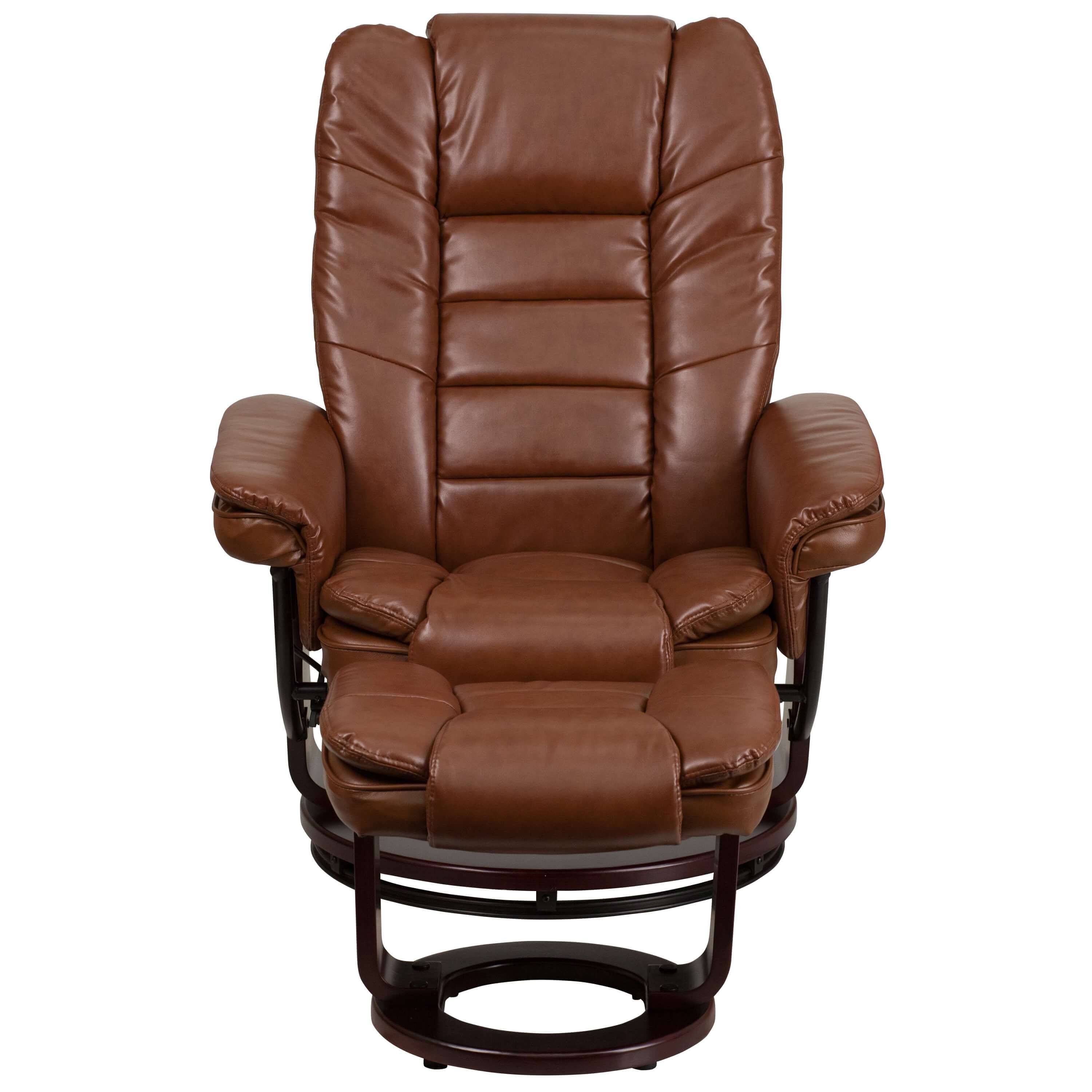 Contemporary recliner chair front view