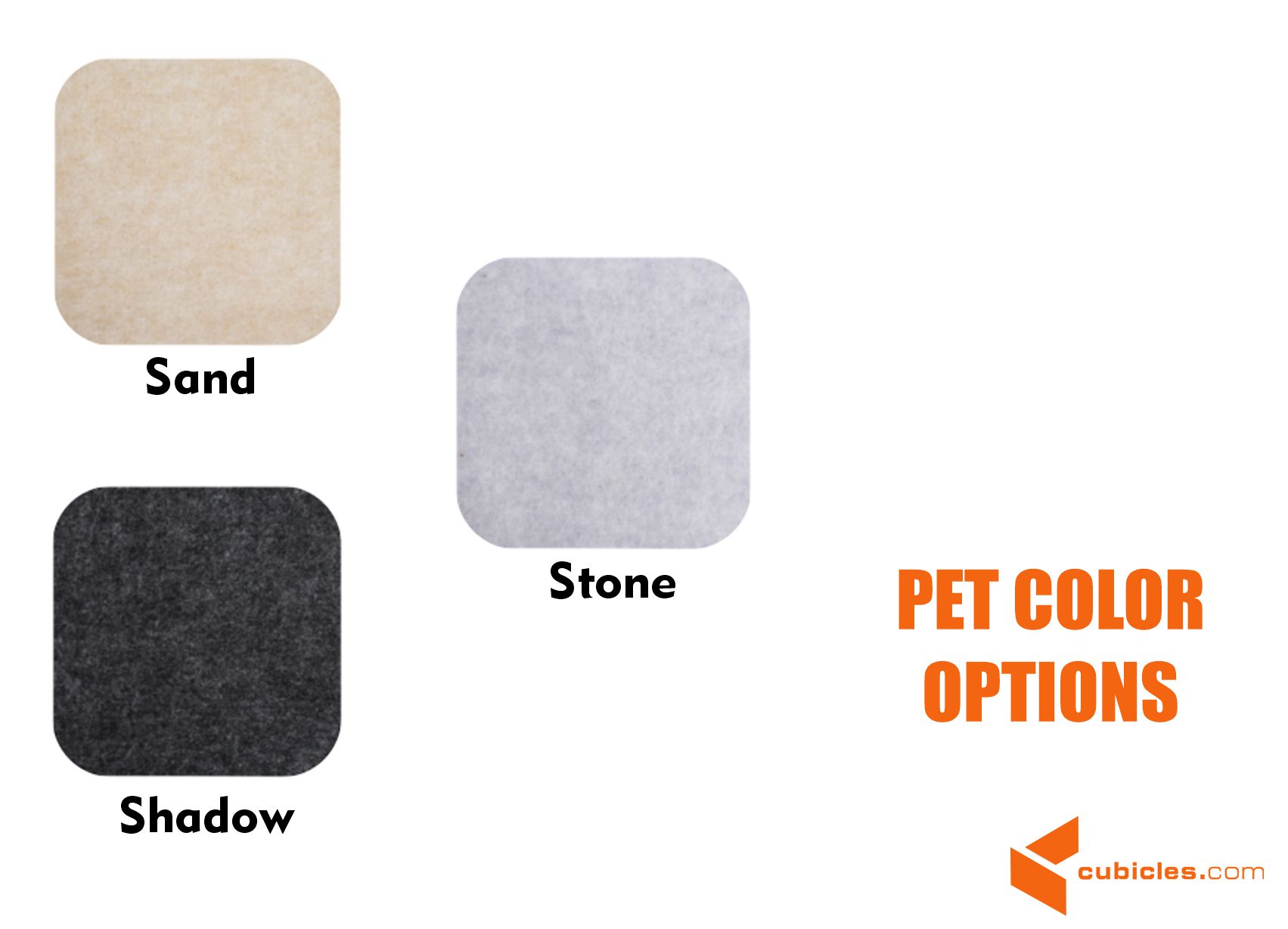 Desk dividers PET color options 18H