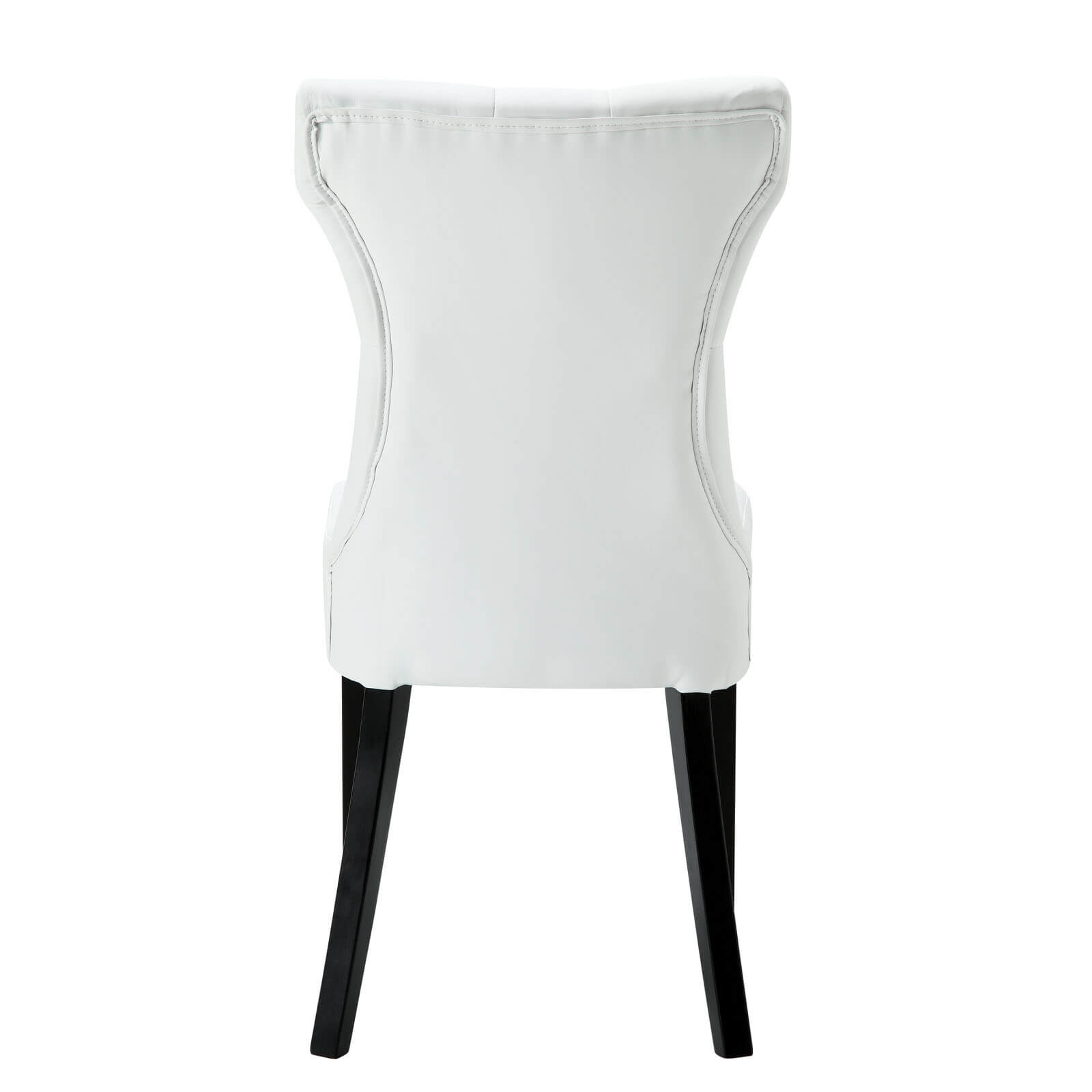 Dining upholstered chair back view