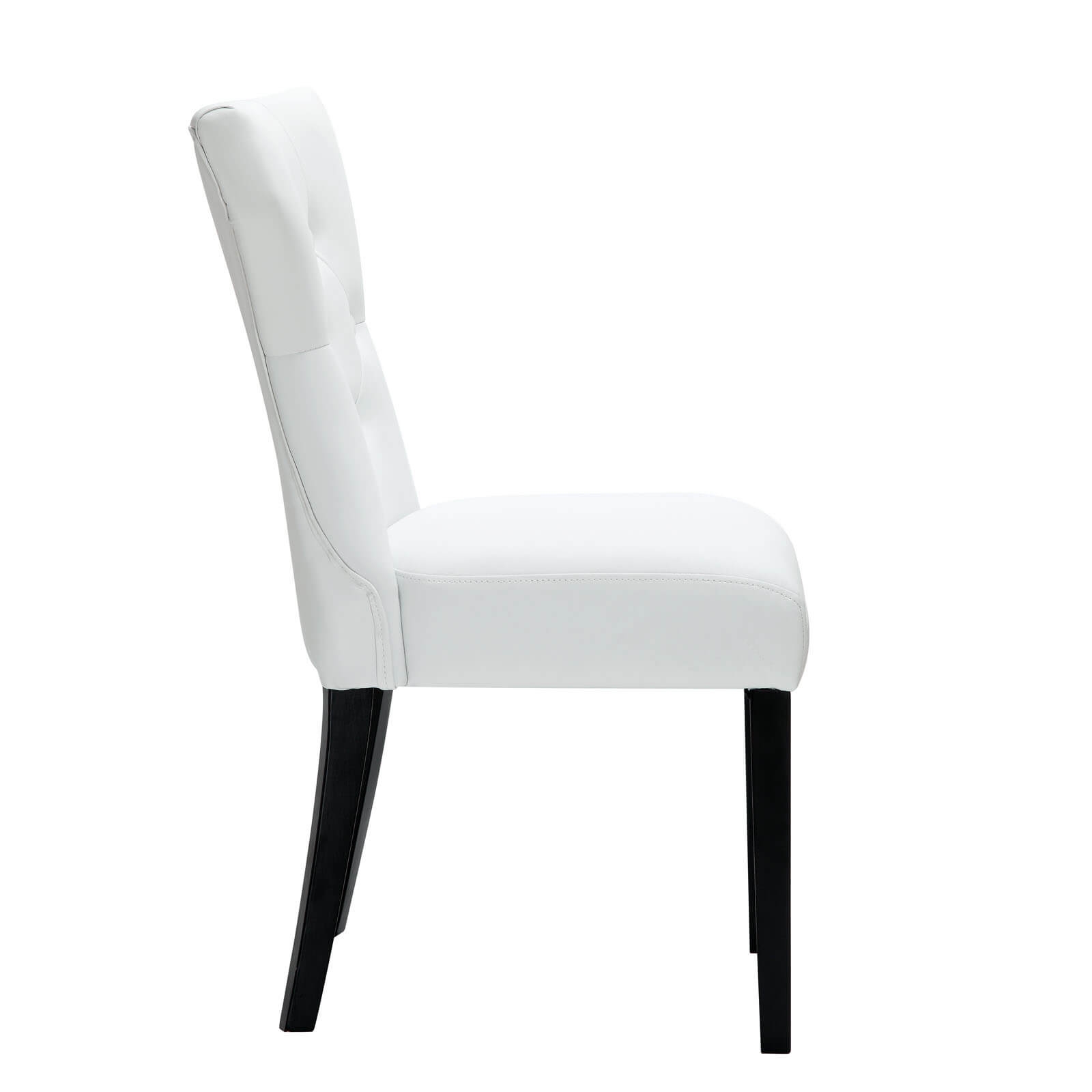 Dining upholstered chair side view