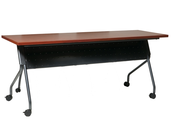 Folding training table 72x18 cherry titanium Folding training table 72x18 cherry titanium