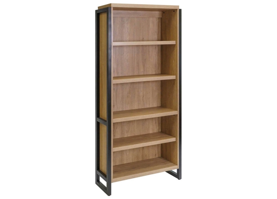 Home office ideas home office storage ideas modern open bookcase angle natural 1