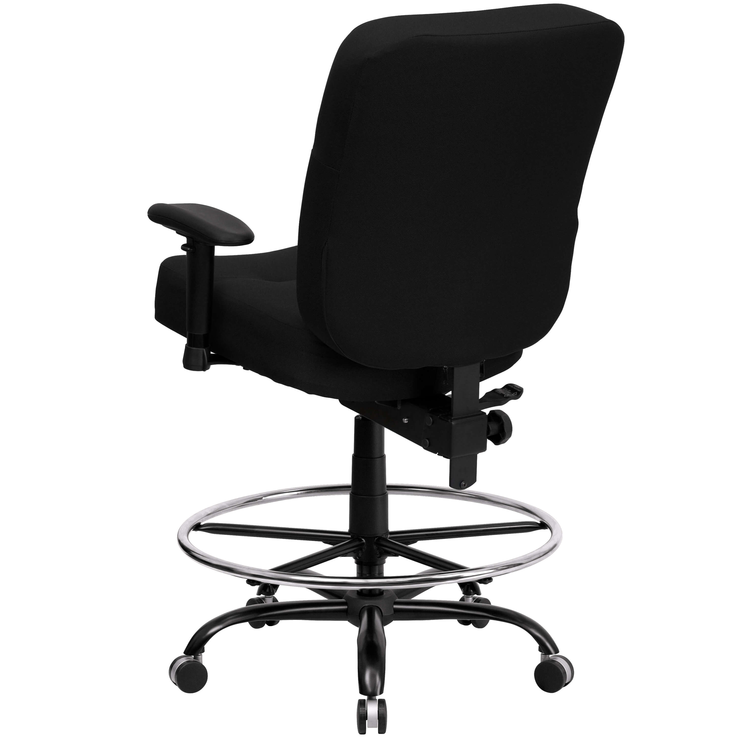Large size office chairs back view