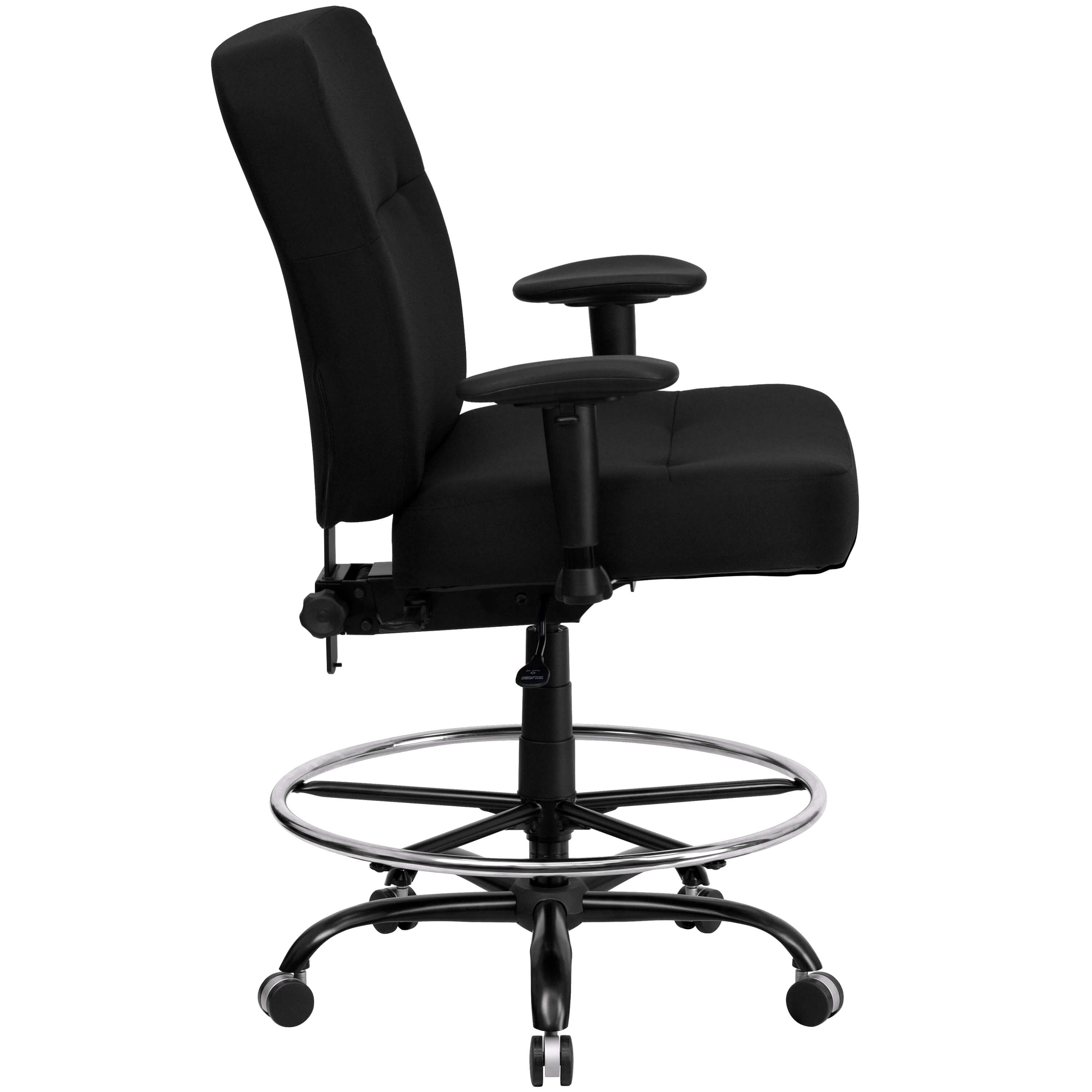 Large size office chairs side view