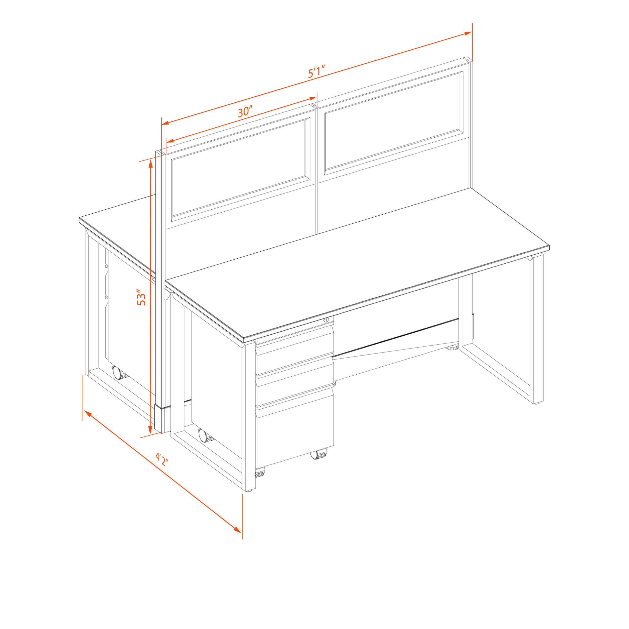 Office benching systems 52 1 2 3
