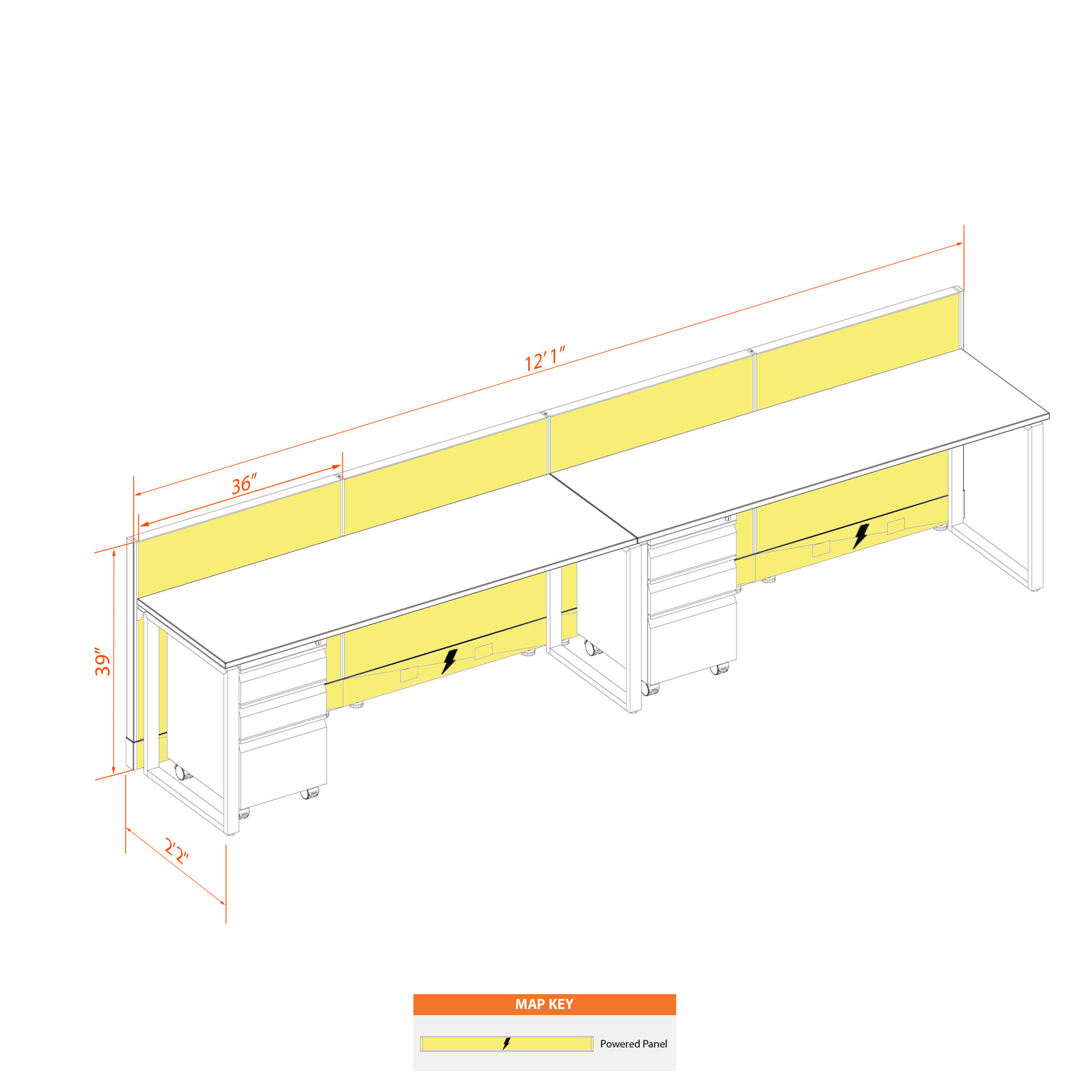 Office benching systems 62 1