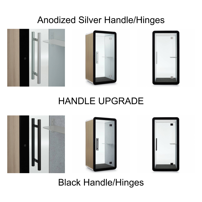 Prefab office pod handle upgrade glass back