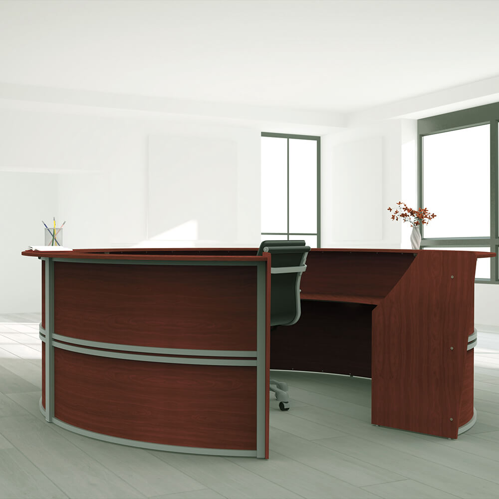 Li1 round reception desk environment 1 2 3