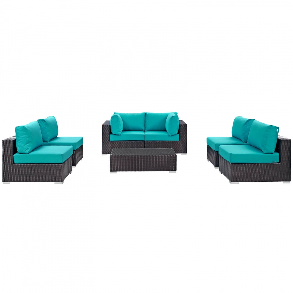 Outdoor lounge furniture CUB EEI 2164 EXP TRQ SET MOD