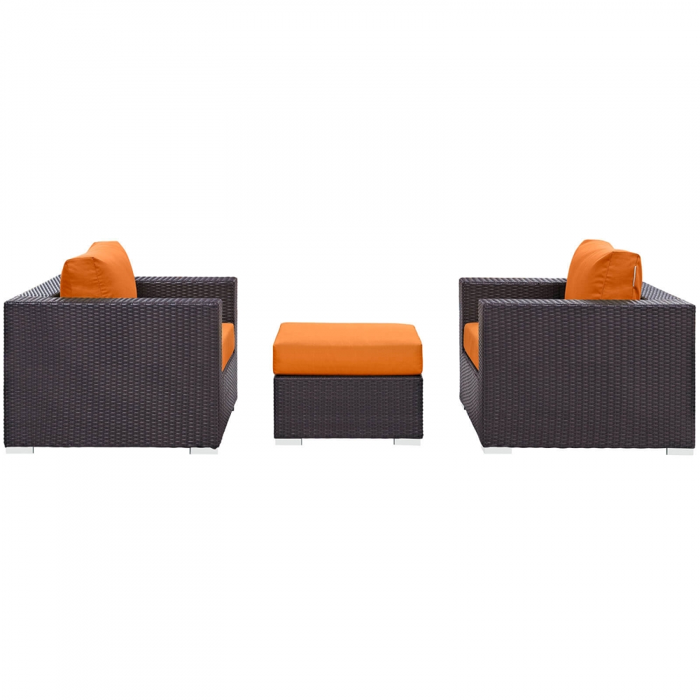 Outdoor sofa set side view