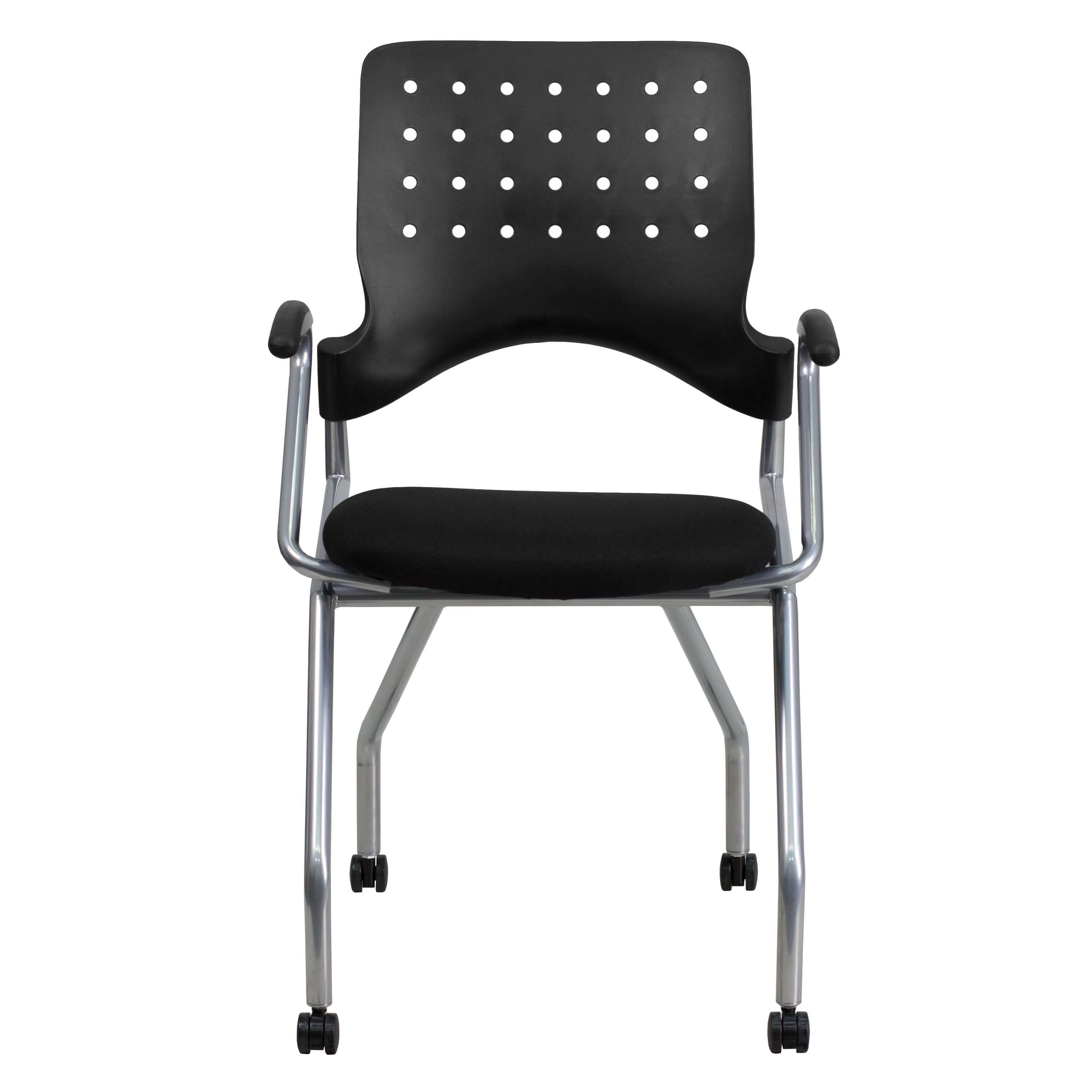 Plastic office chair front