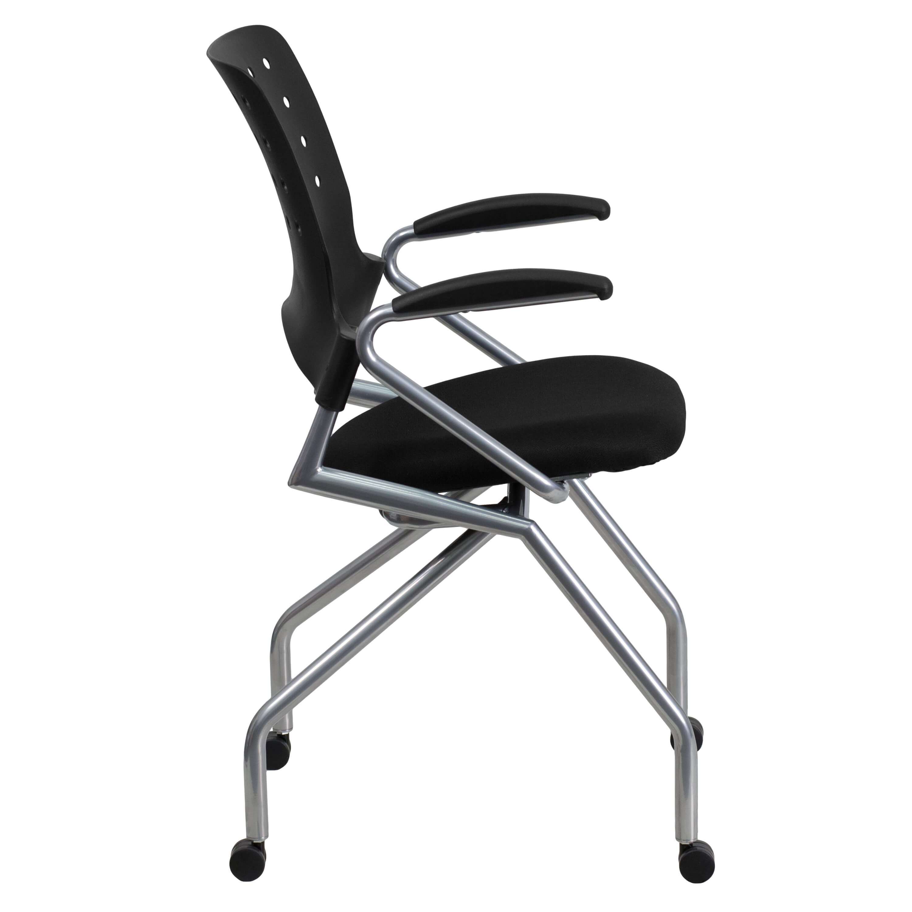 Plastic office chair side