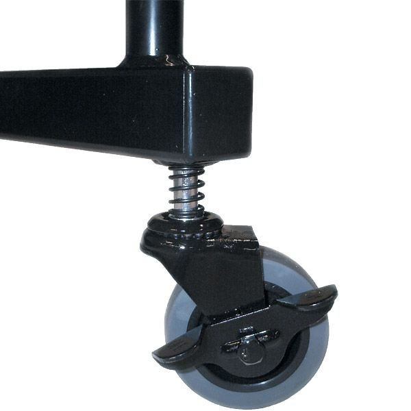 Portable partition wall corner casters