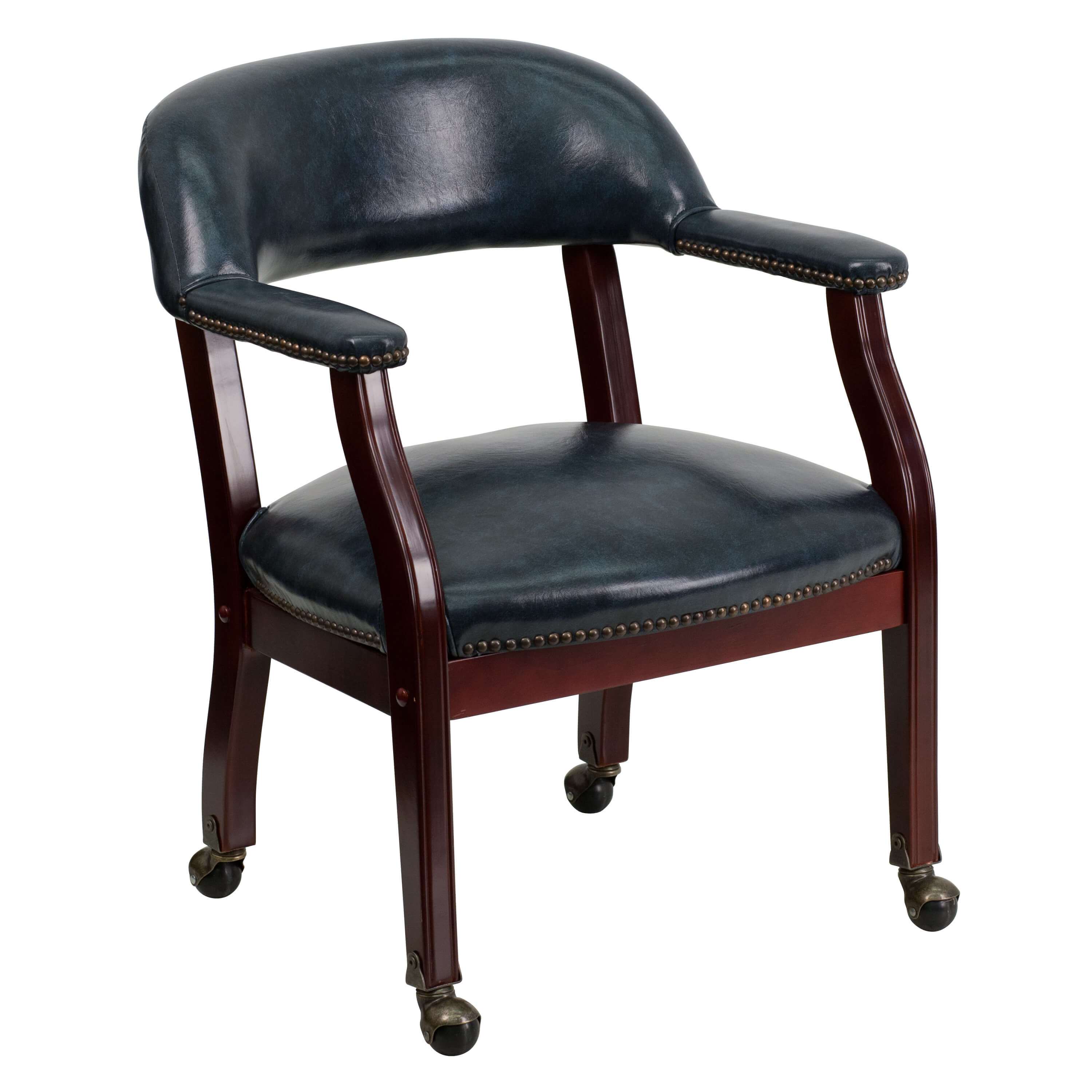 Side chairs with arms CUB B Z100 NAVY GG FLA