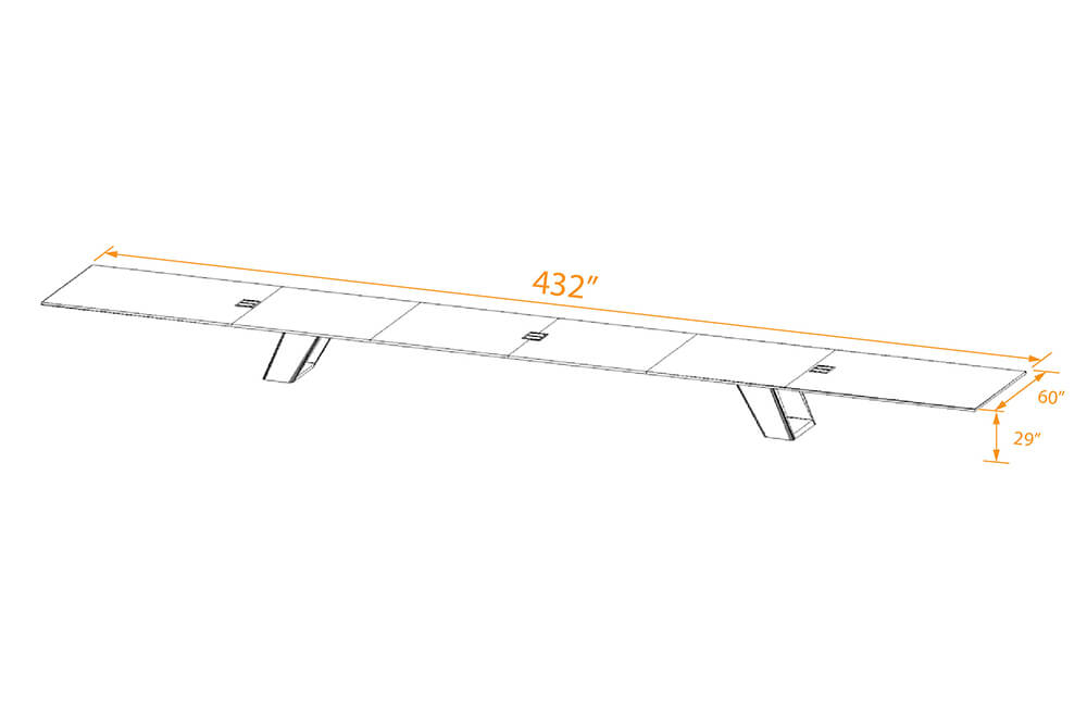 Mighty board room table 36x5 3d dimensions Mighty board room table 36x5 3d dimensions