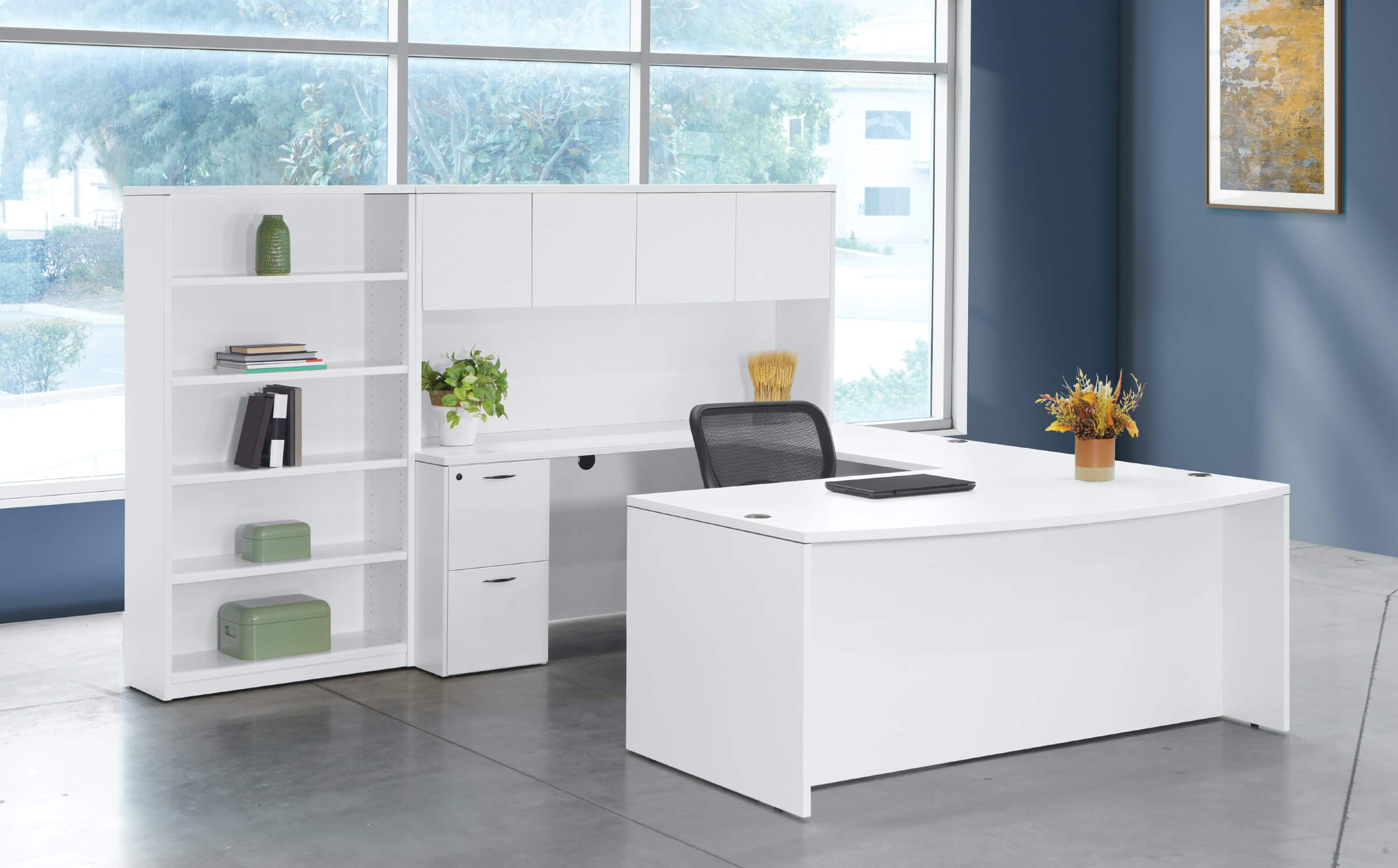 U shaped desk u shaped desk with hutch contemporary u shaped office desk white space view right