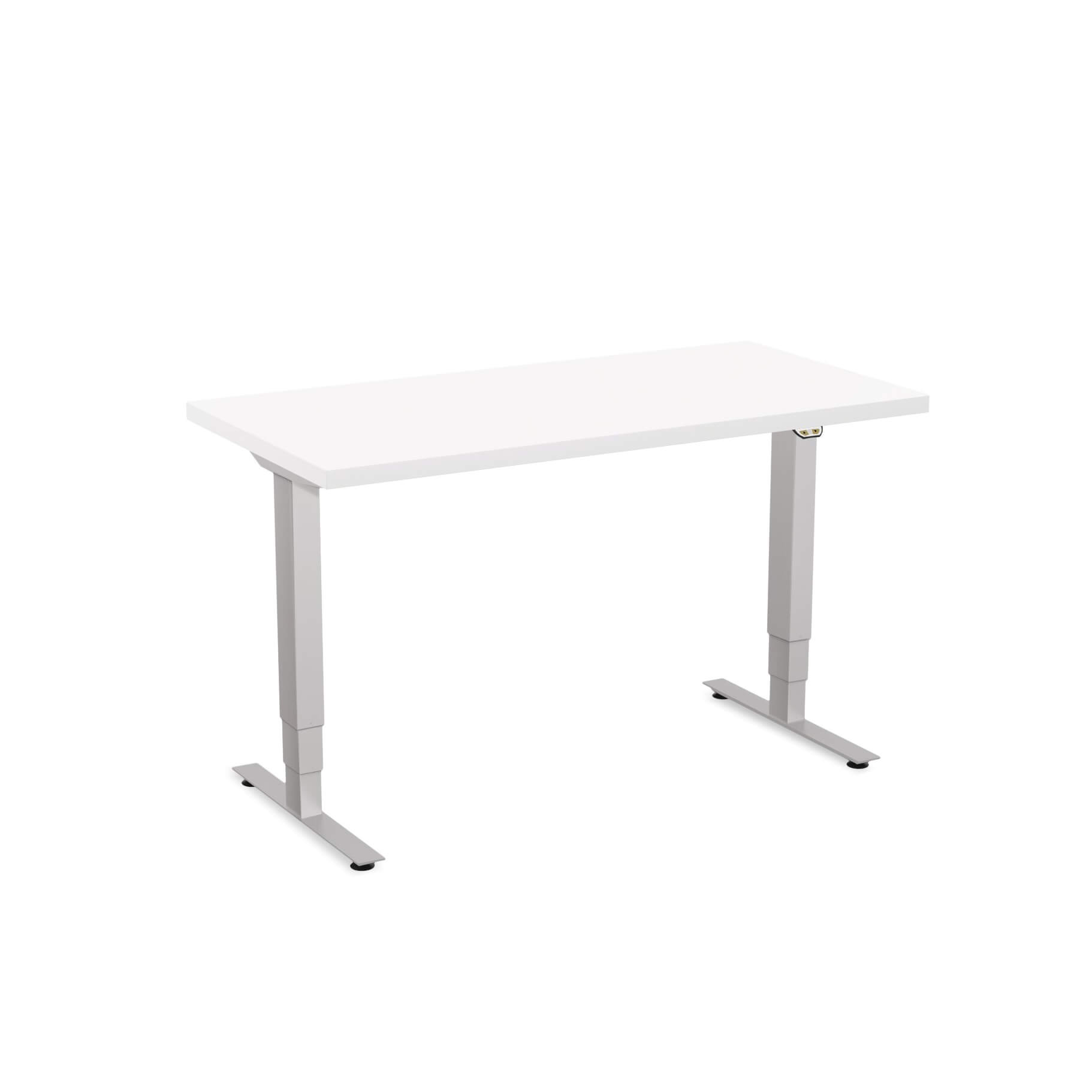 Sit stand desk adjustable CUB 1D PATR 2448 WH EPS 1